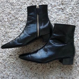 Zara black ankle boots